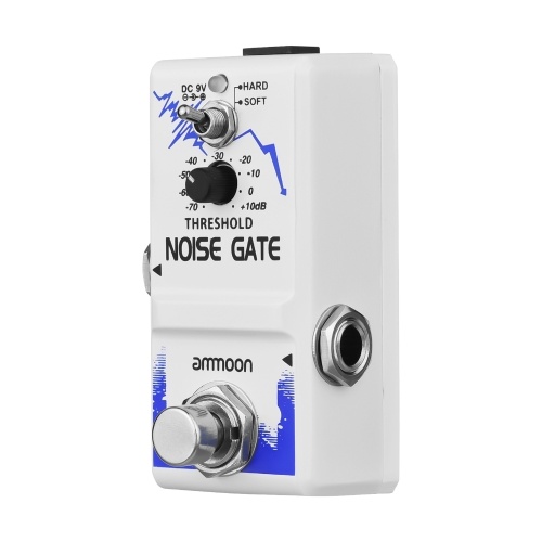 ammoon Single Noise Gate Педаль эффектов для гитары True Bypass Корпус из цинкового сплава